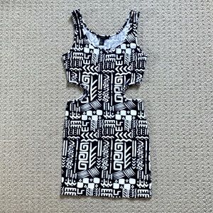 F21 Printed Cutout Dress